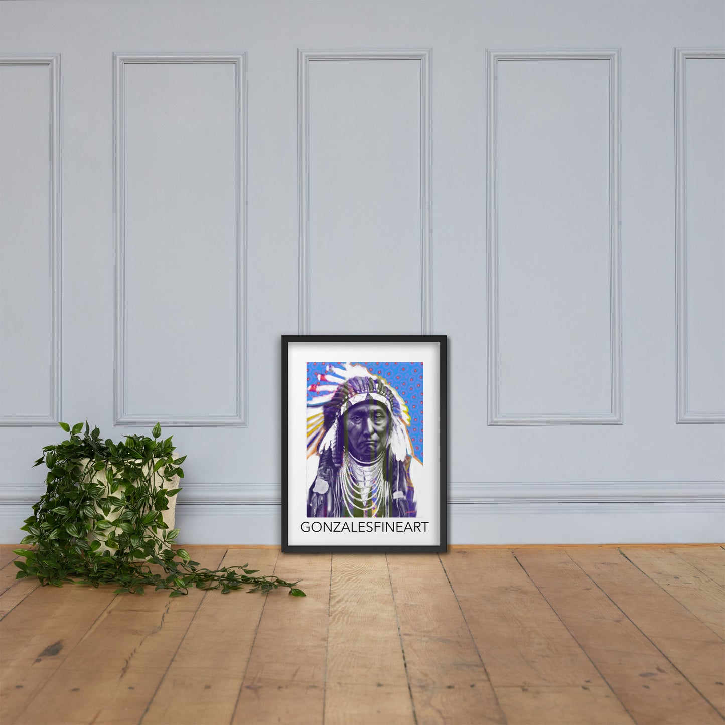 Chief Joseph Color Framed poster