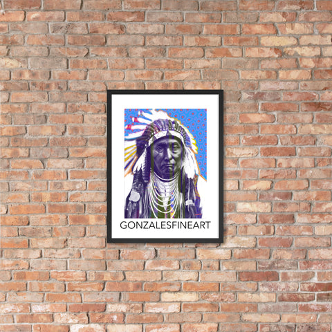 Chief Joseph Color Framed poster