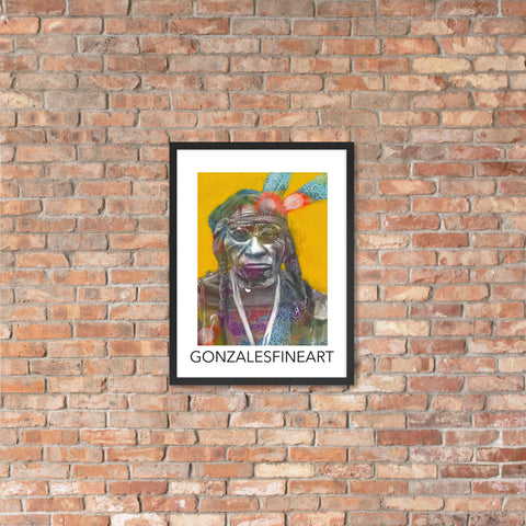 Chief Blue Horse Framed poster