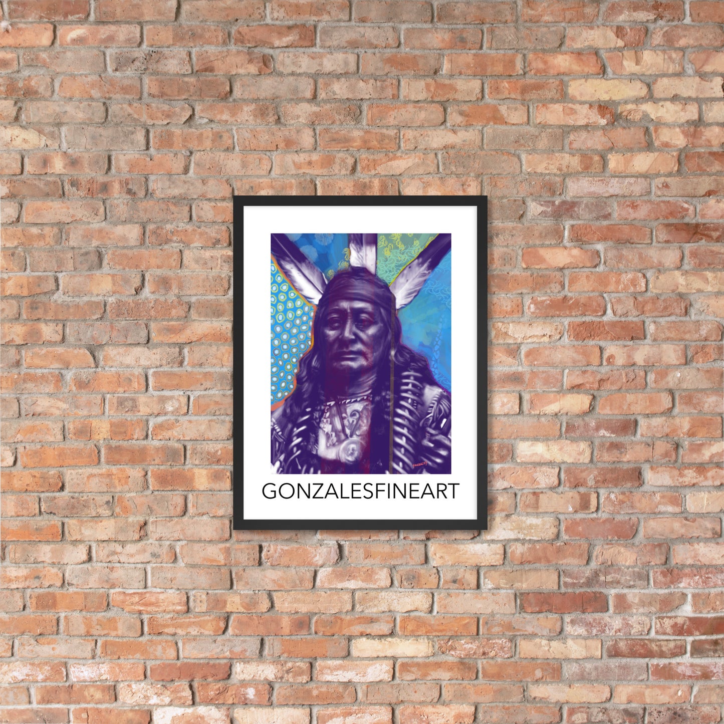 Rushing Eagle Framed poster