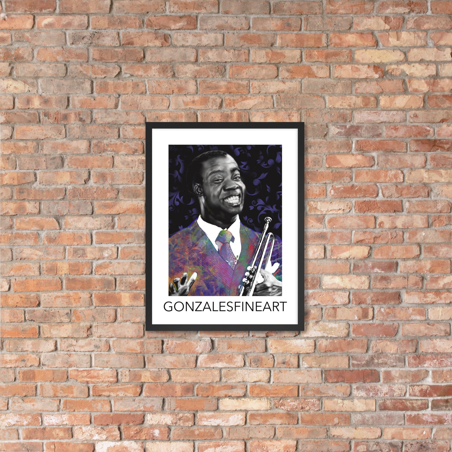 Louis Armstrong Framed poster