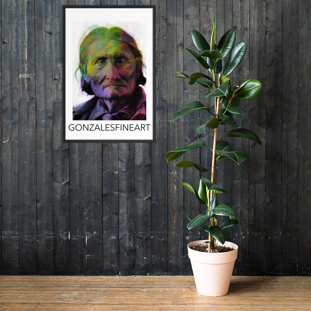 Geronimo Framed poster