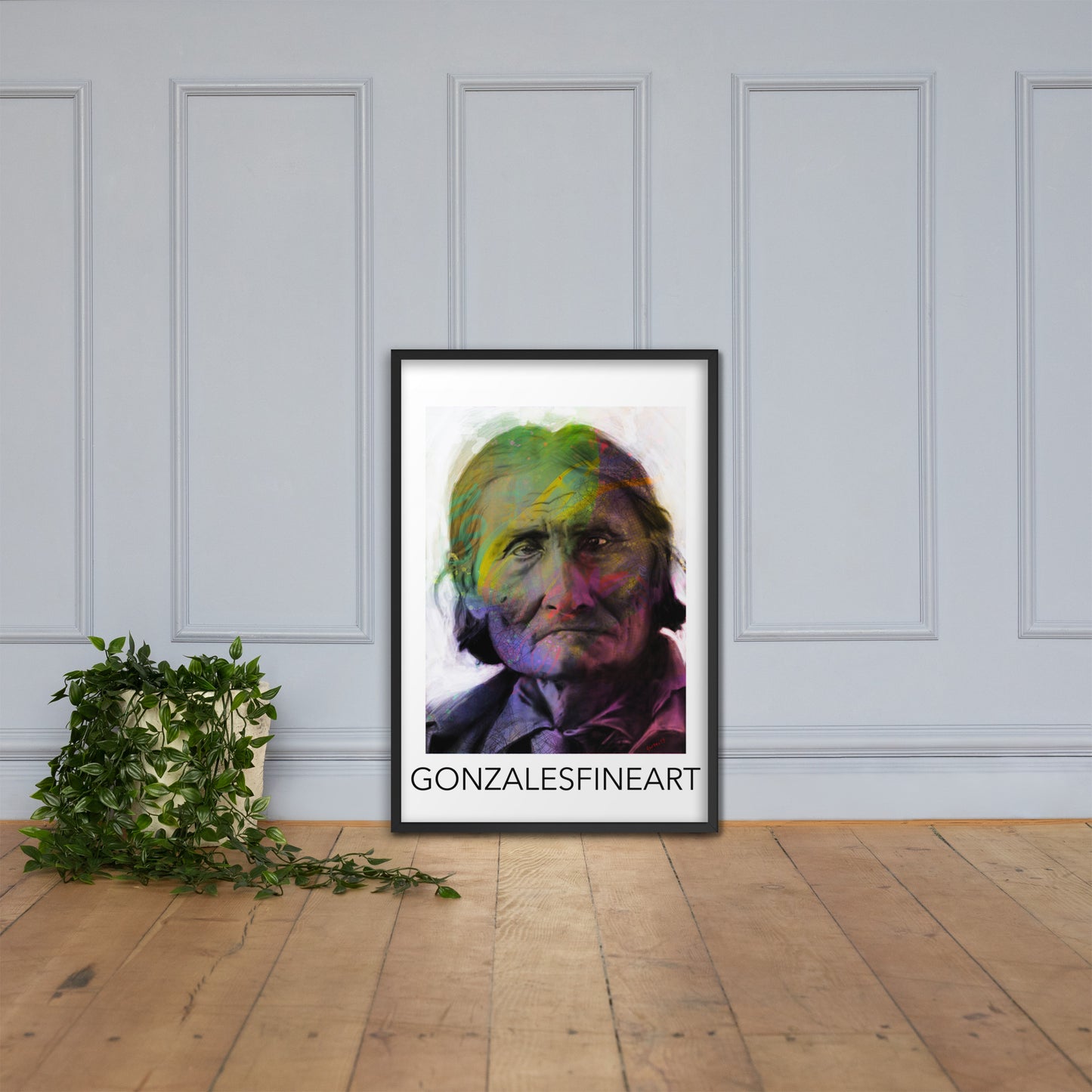 Geronimo Framed poster