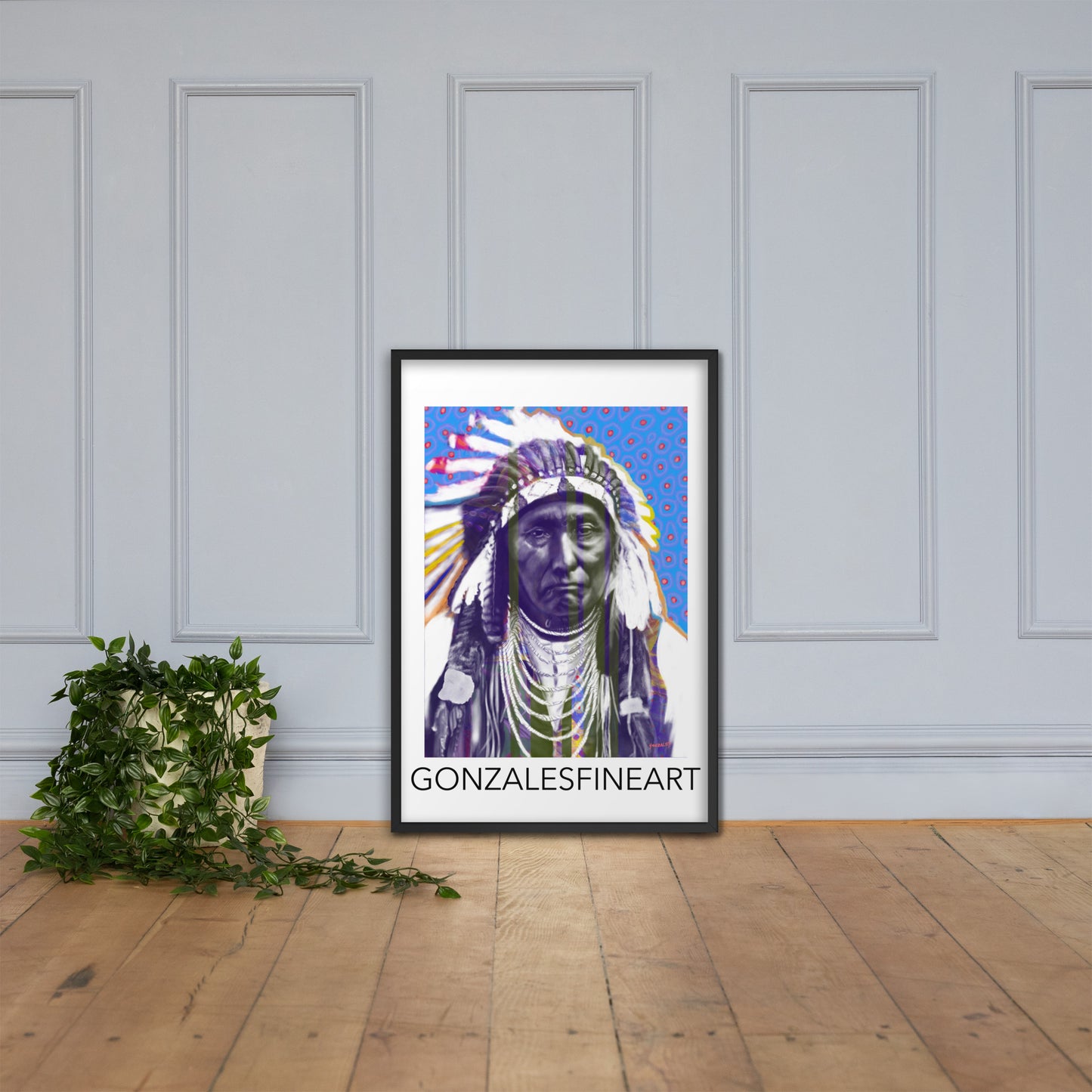 Chief Joseph Color Framed poster