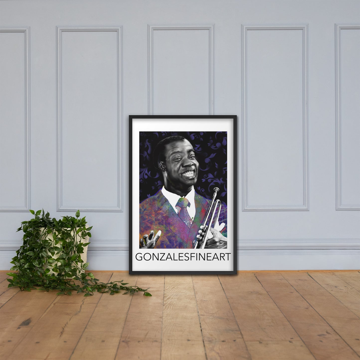 Louis Armstrong Framed poster