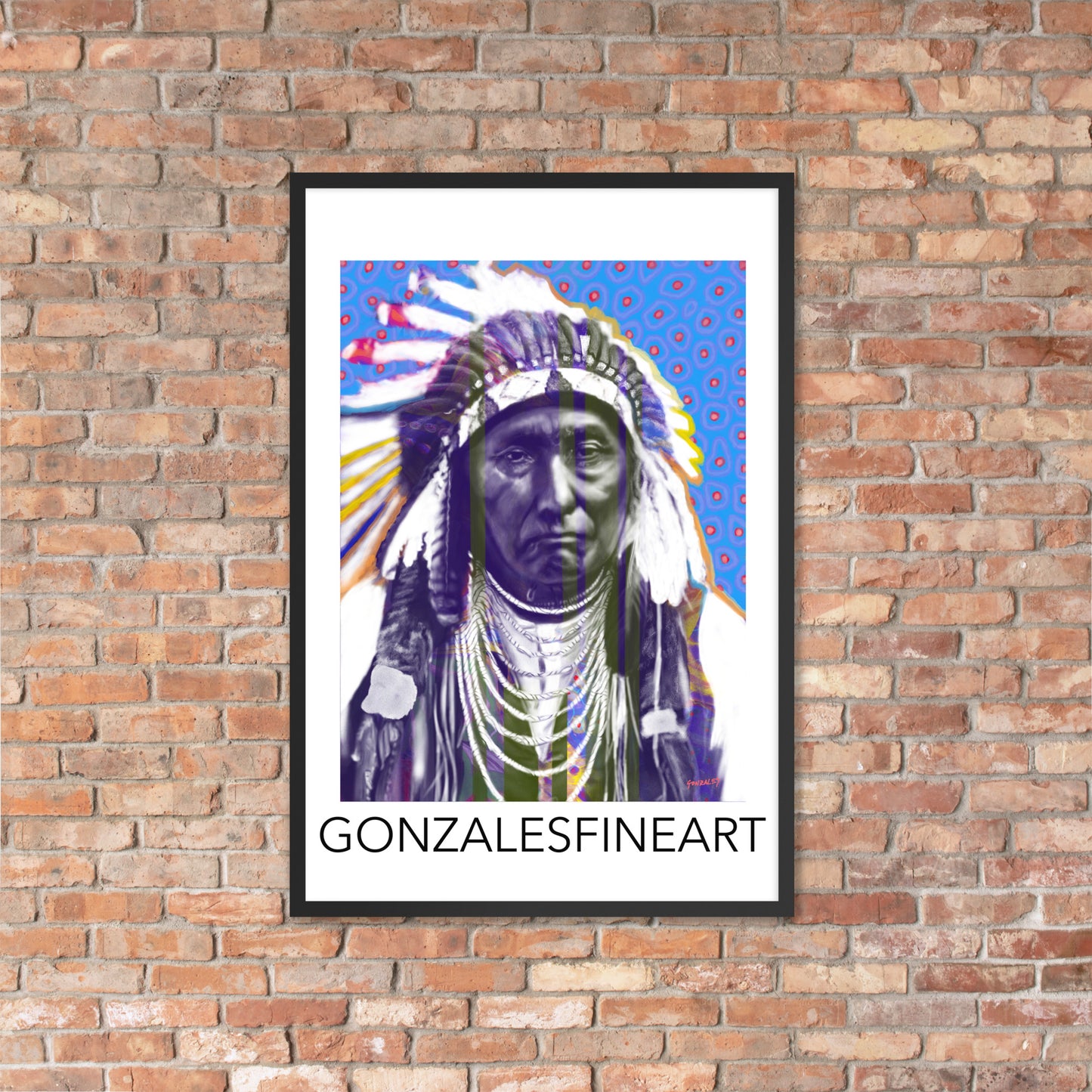 Chief Joseph Color Framed poster