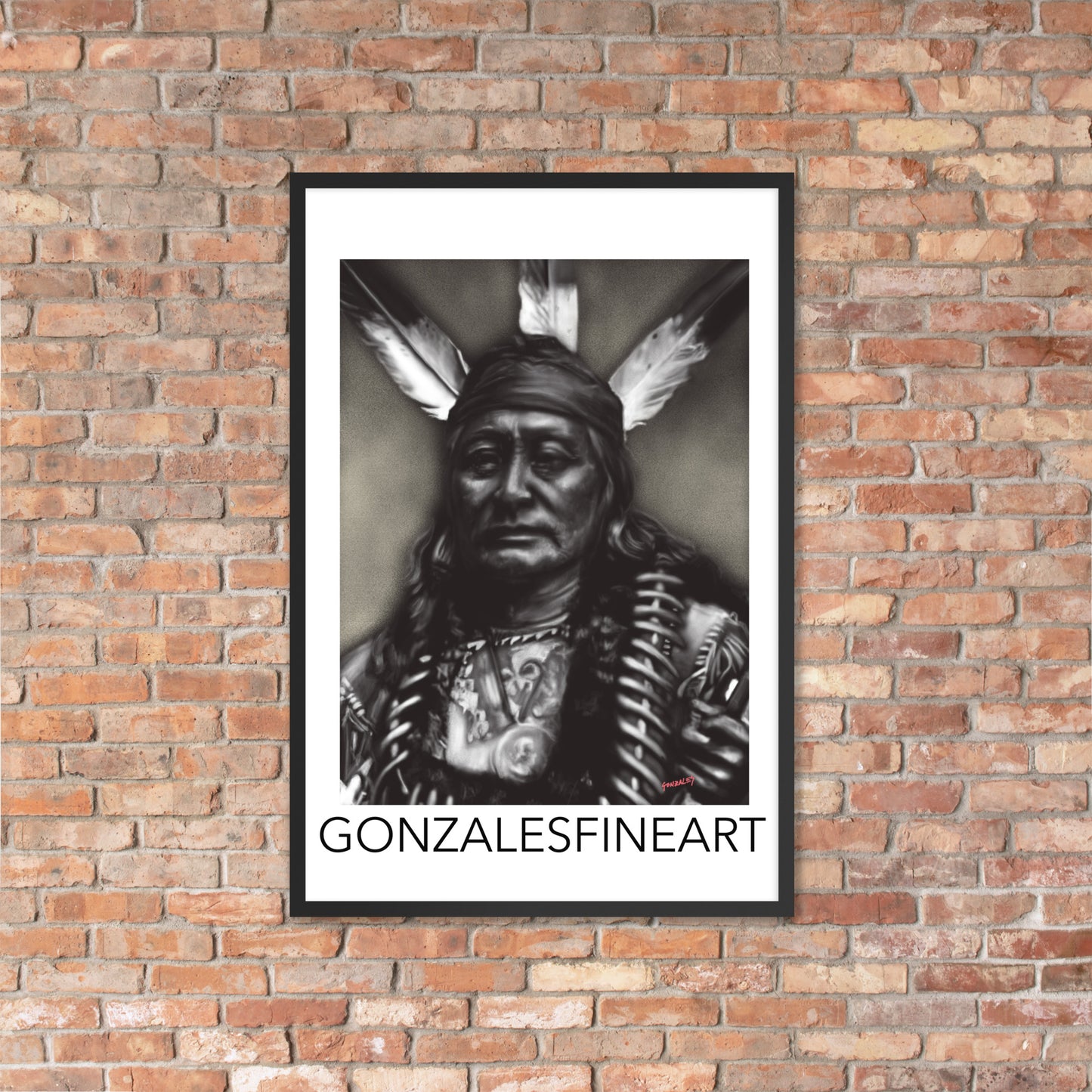 Rushing Eagle Framed poster