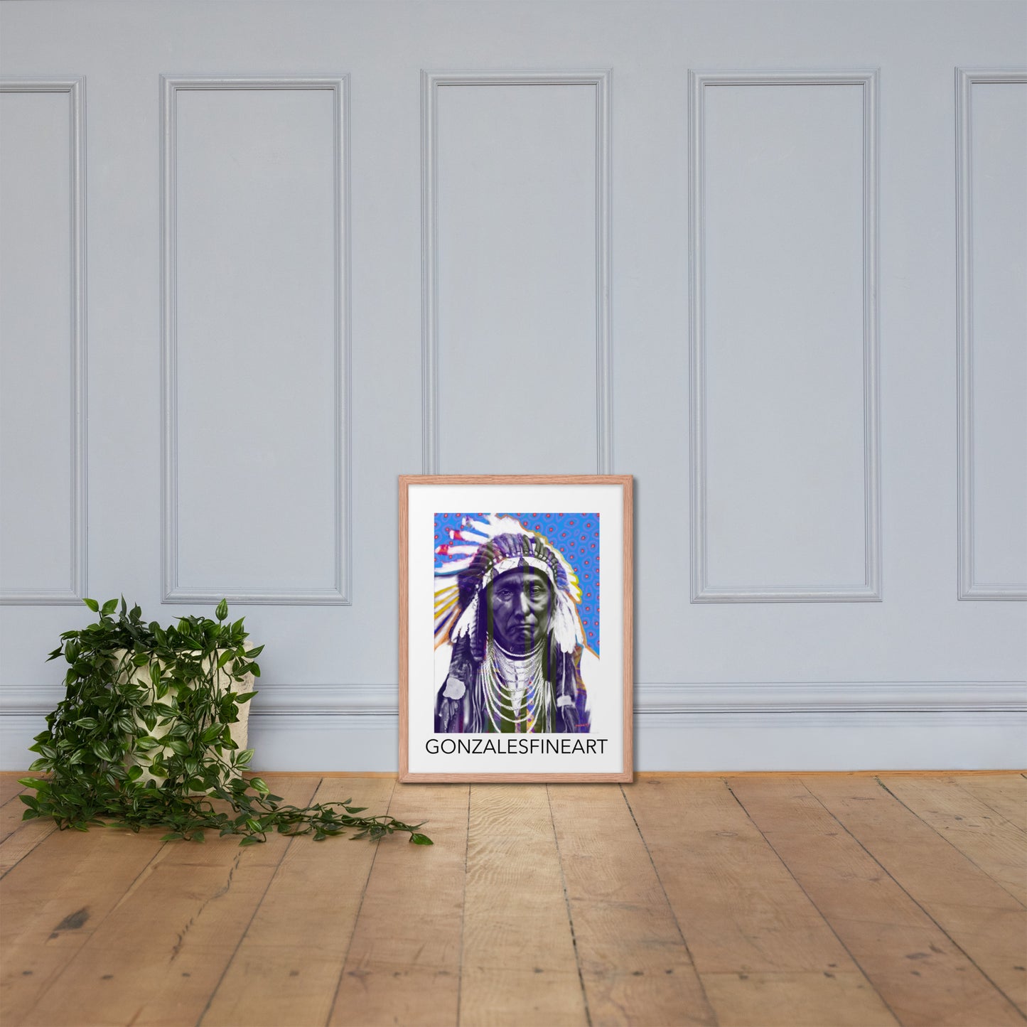 Chief Joseph Color Framed poster