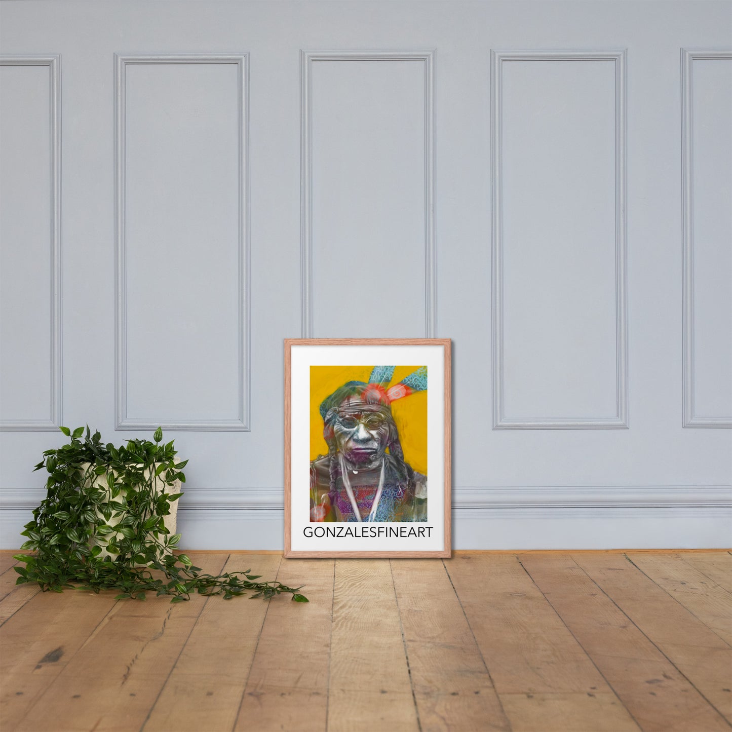 Chief Blue Horse Framed poster