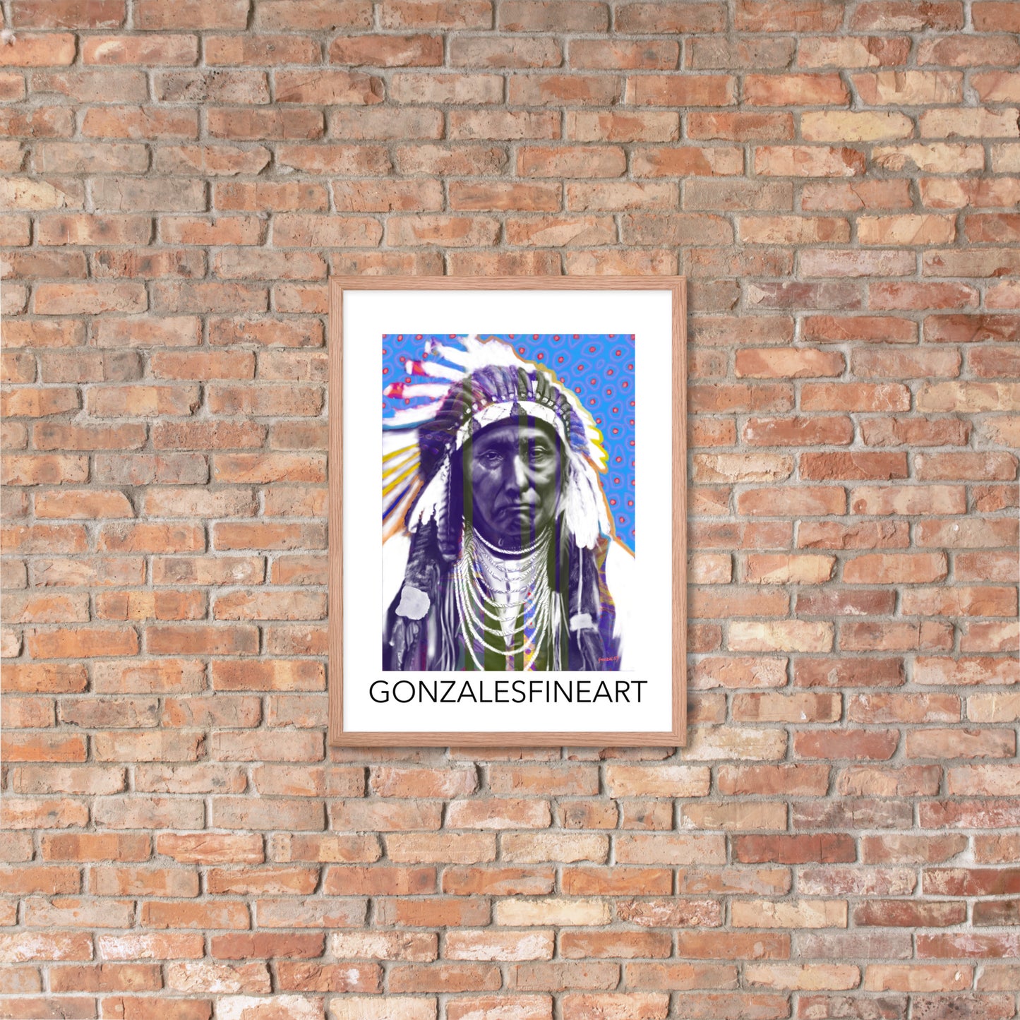 Chief Joseph Color Framed poster