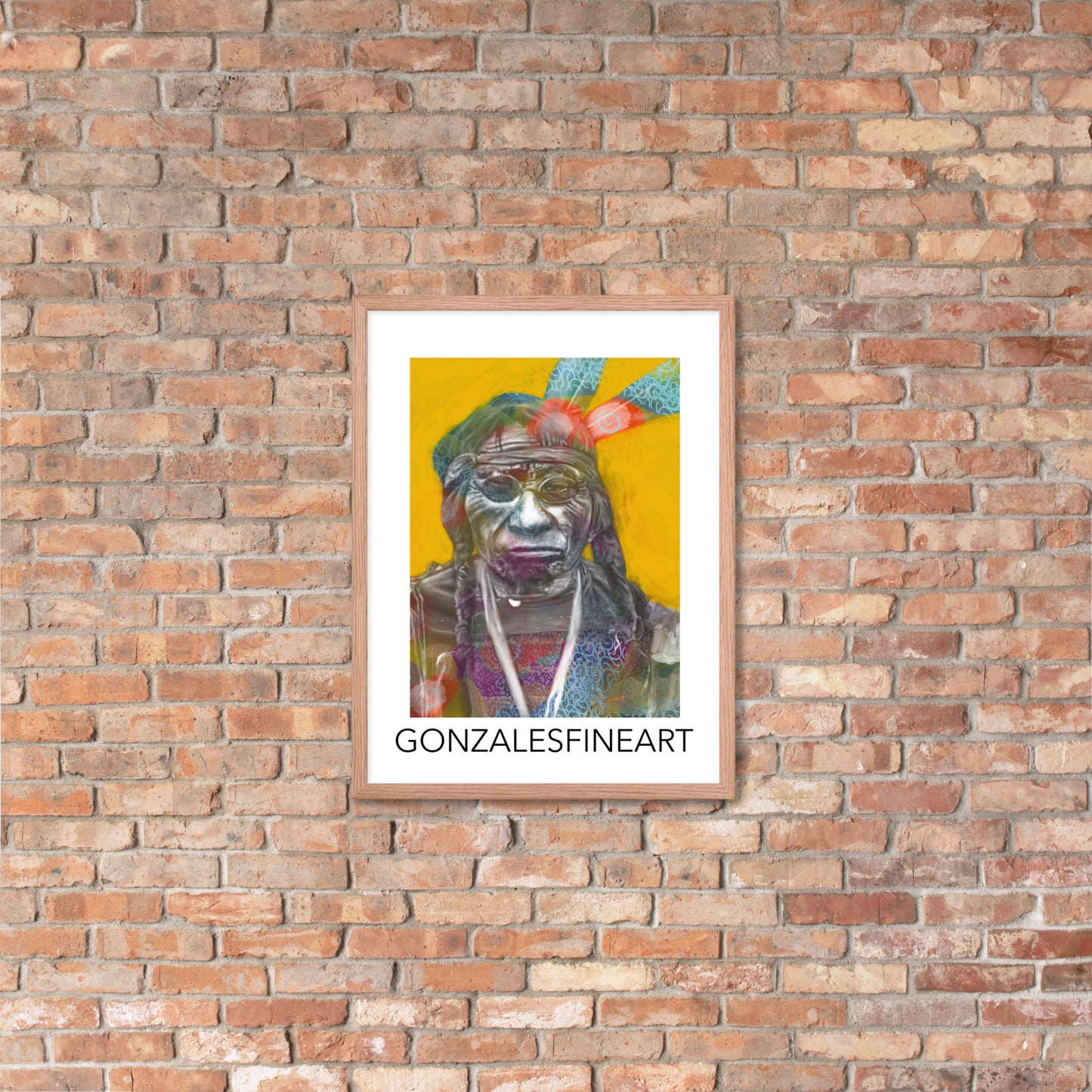 Chief Blue Horse Framed poster