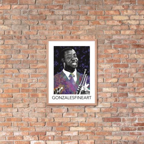 Louis Armstrong Framed poster