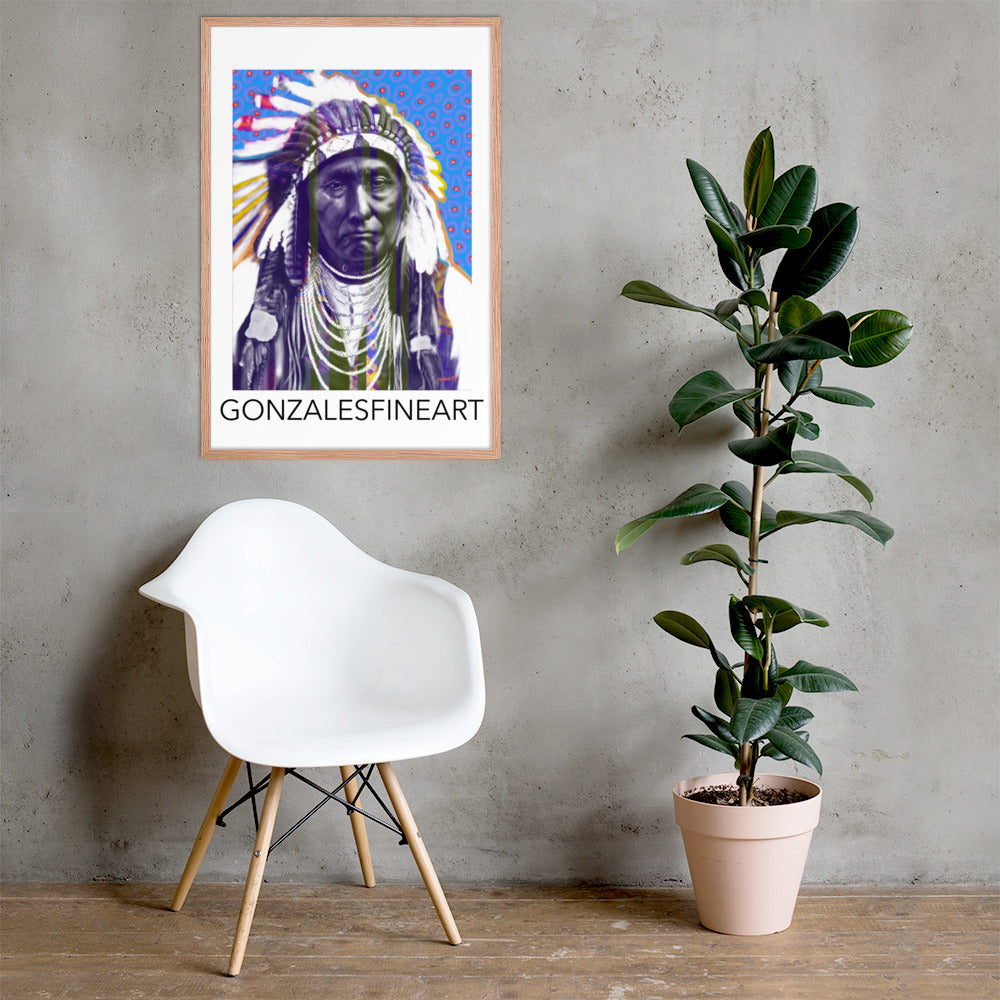 Chief Joseph Color Framed poster