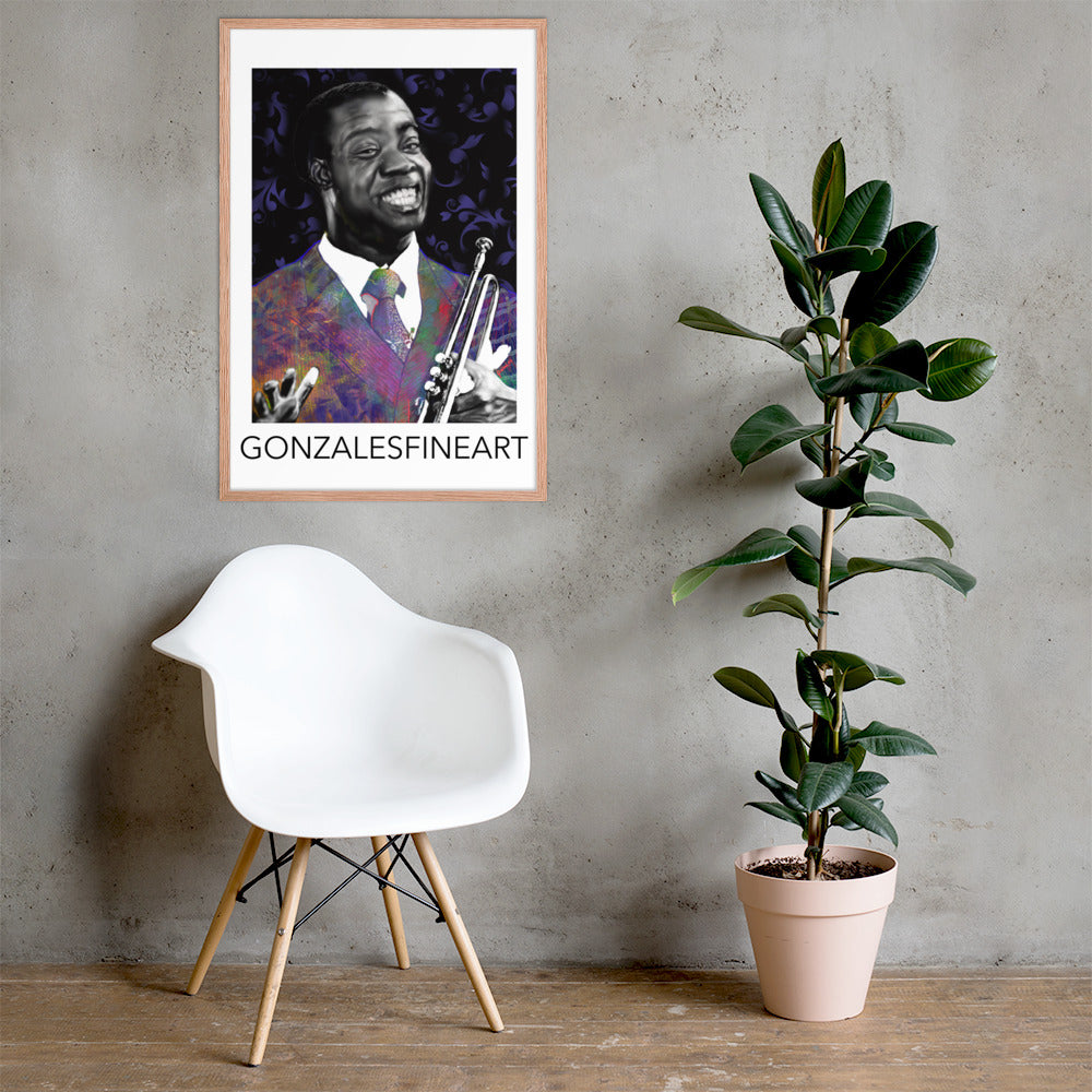 Louis Armstrong Framed poster