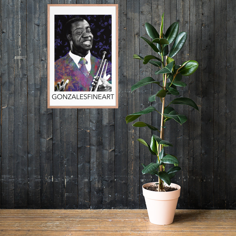 Louis Armstrong Framed poster