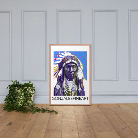 Chief Joseph Color Framed poster