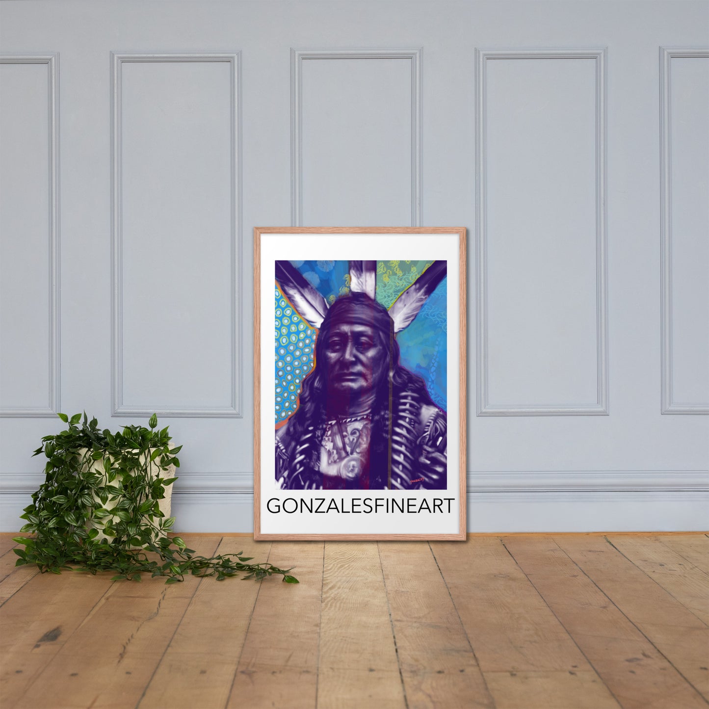 Rushing Eagle Framed poster