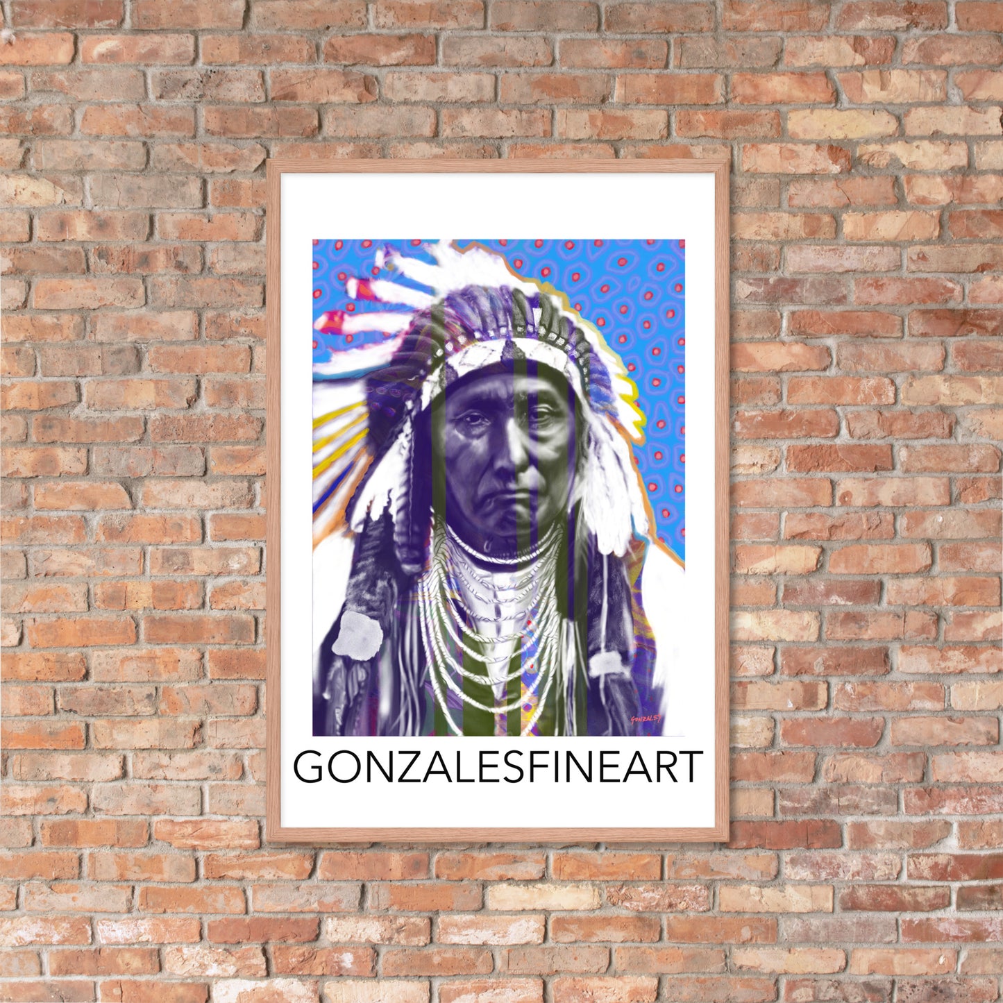 Chief Joseph Color Framed poster