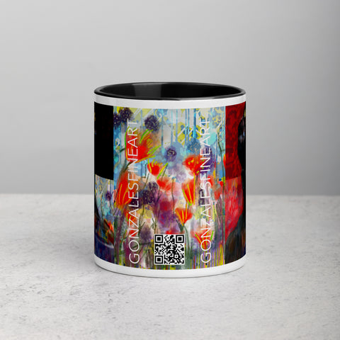 Frida Khalo Mug with Color Inside