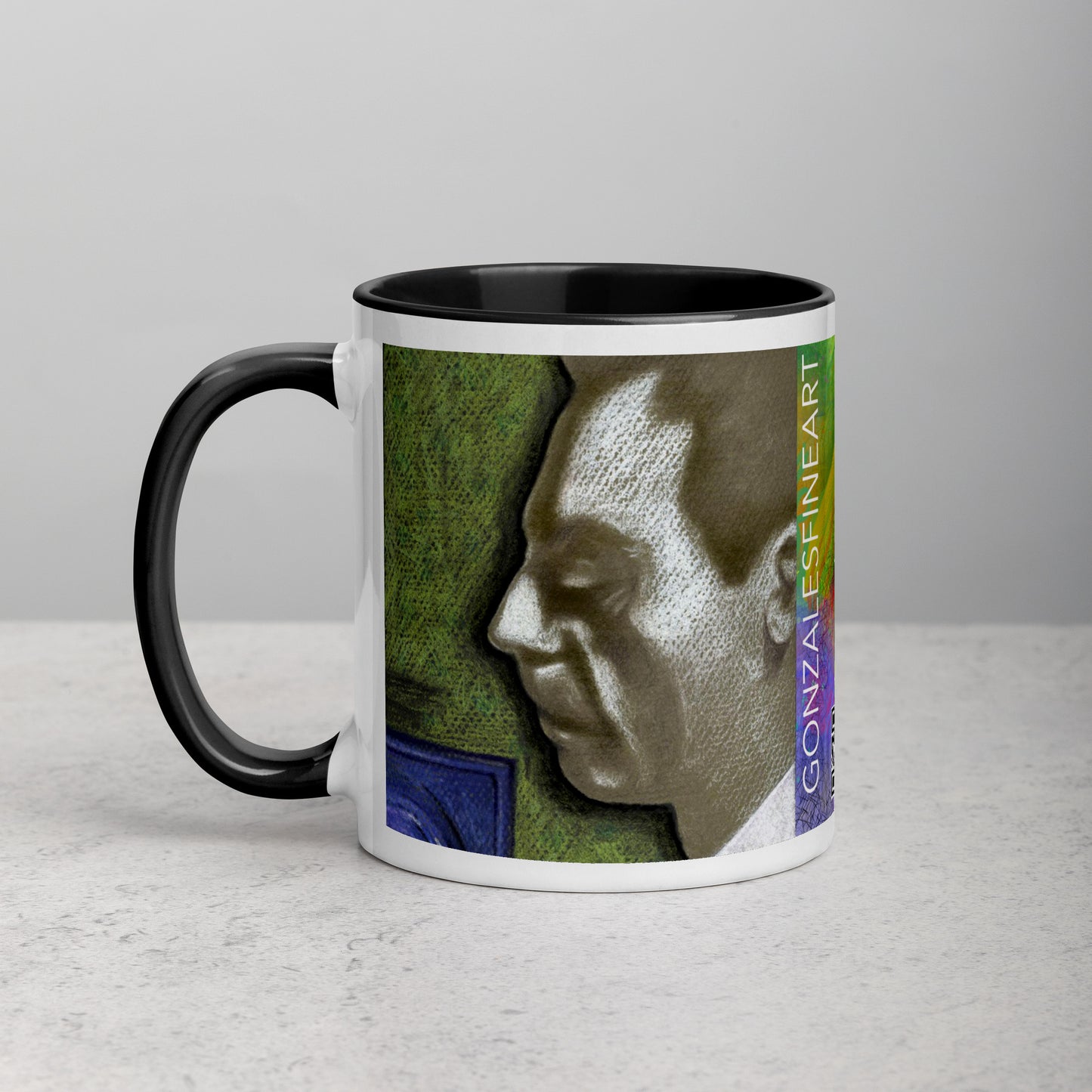 Man Ray Mug with Color Inside