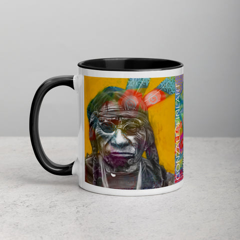 Chief Blue Horse Mug with Color Inside