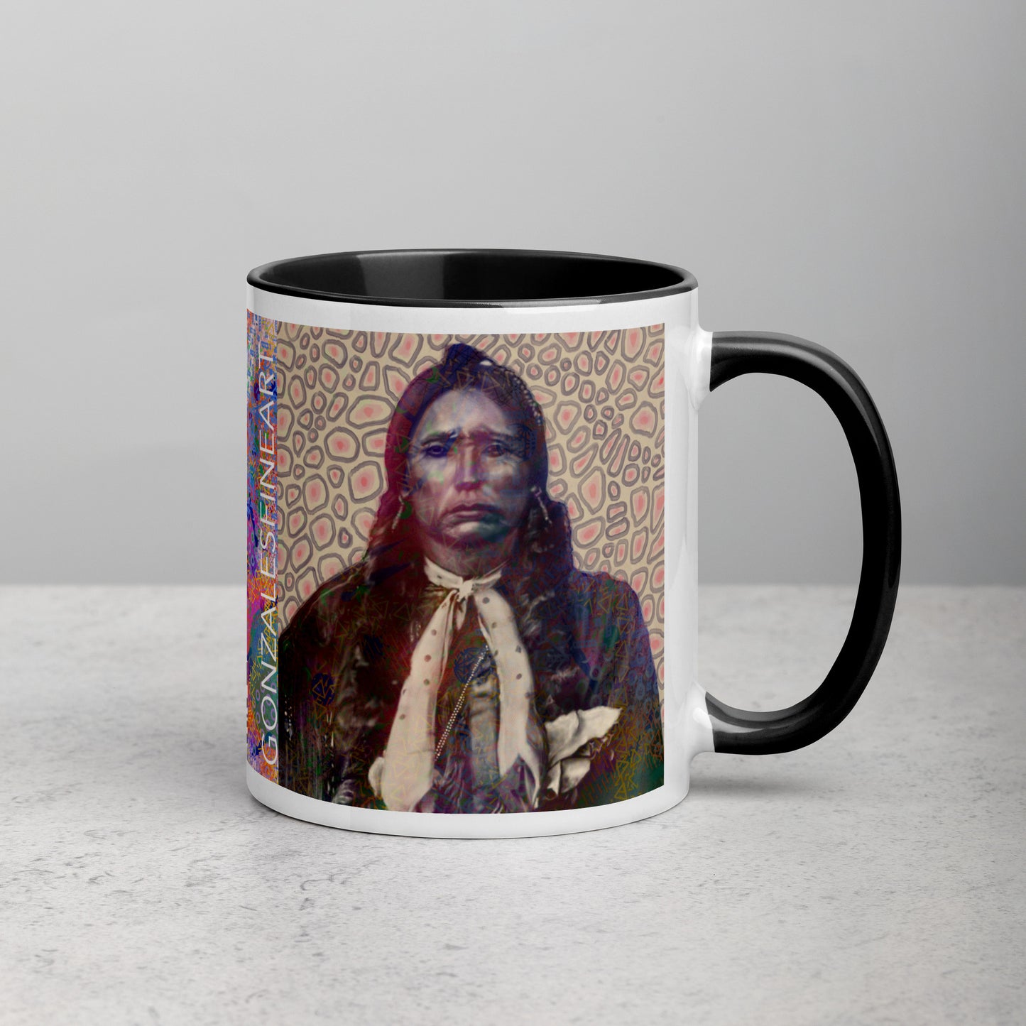 Quanah Parker Mug with Color Inside