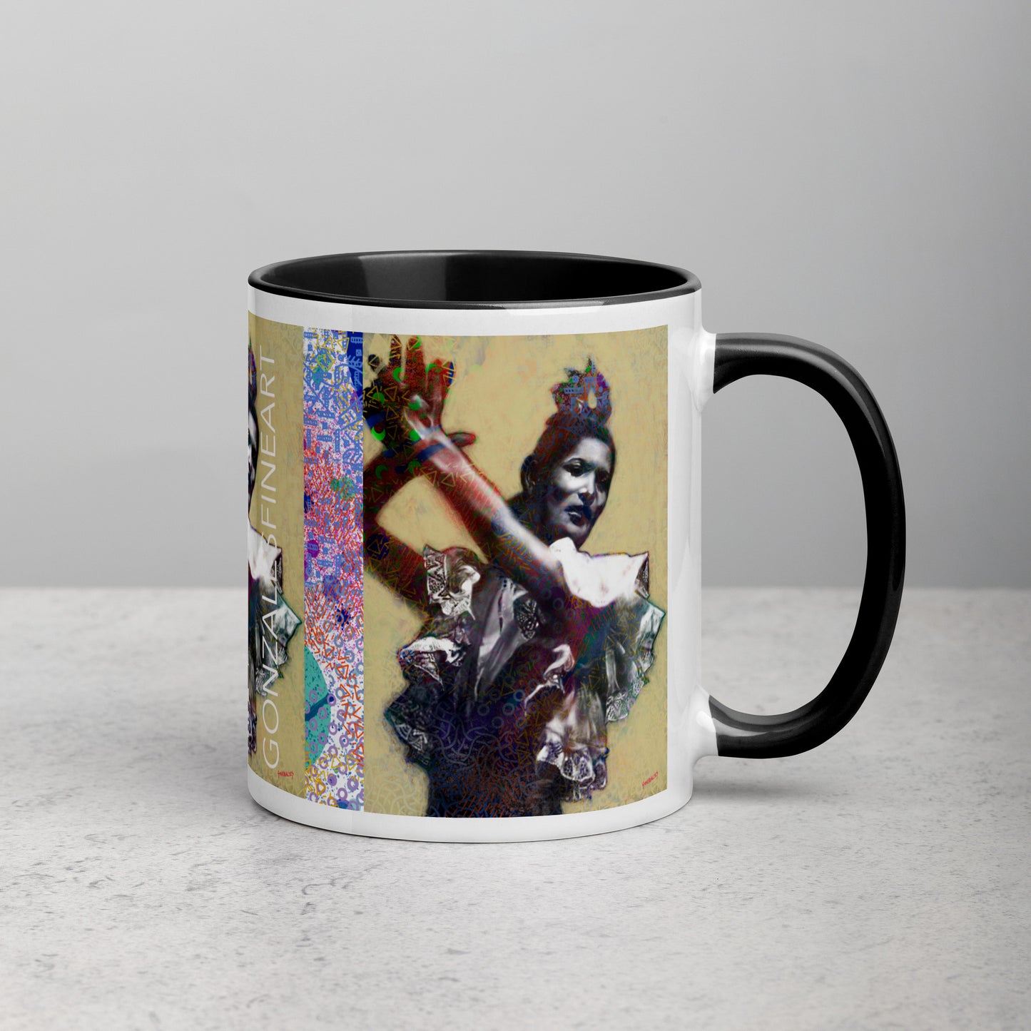 Carmen Amaya Mug with Color Inside