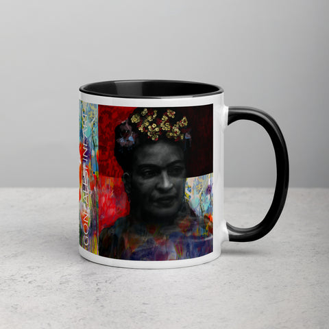 Frida Khalo Mug with Color Inside