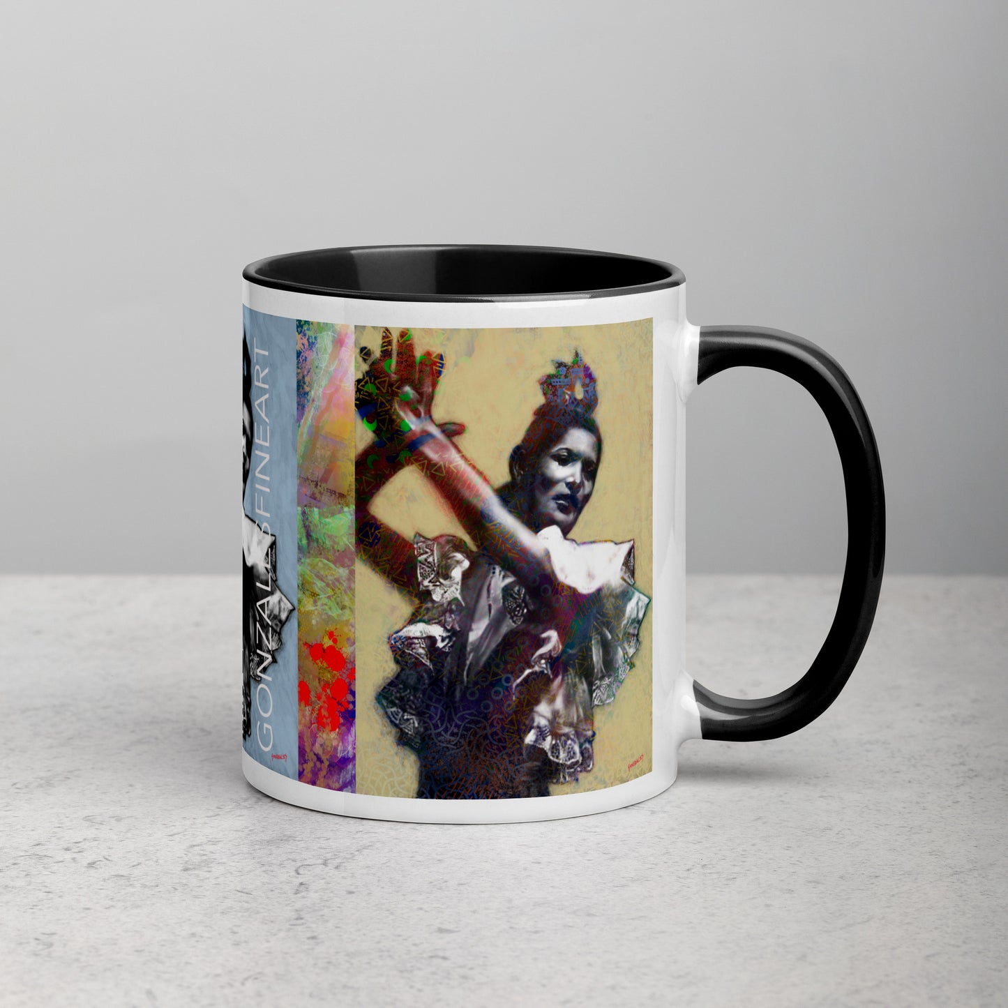 Carmen Amaya Mug with Color Inside