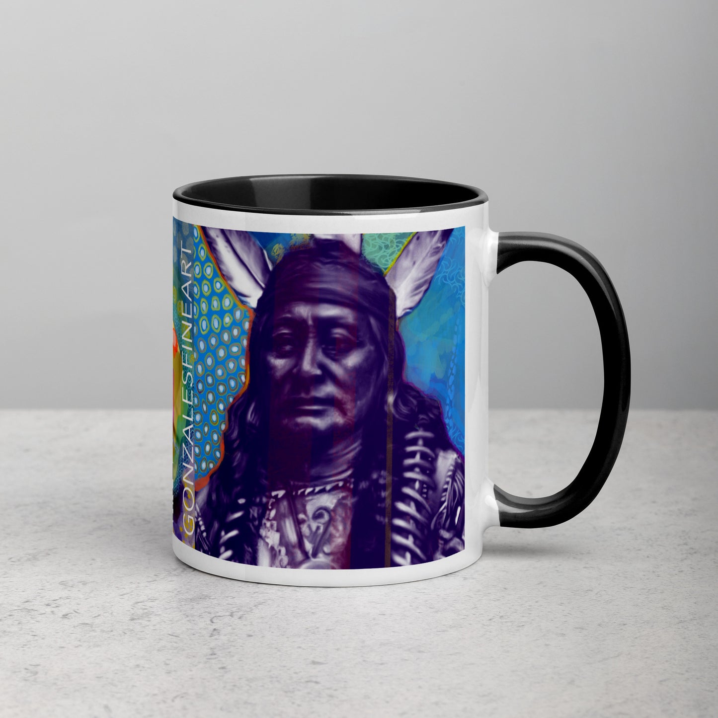 Rushing Eagle Mug with Color Inside