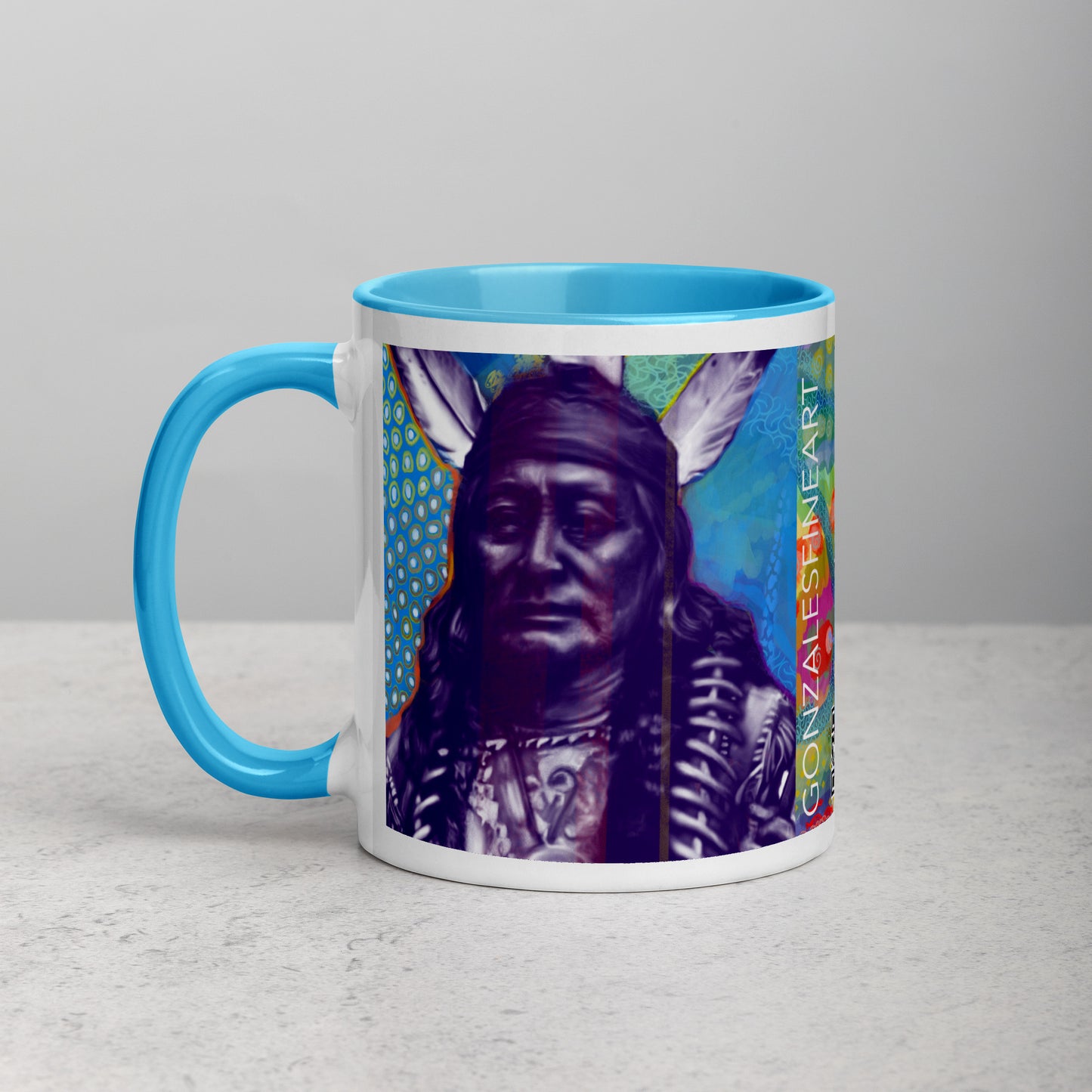 Rushing Eagle Mug with Color Inside