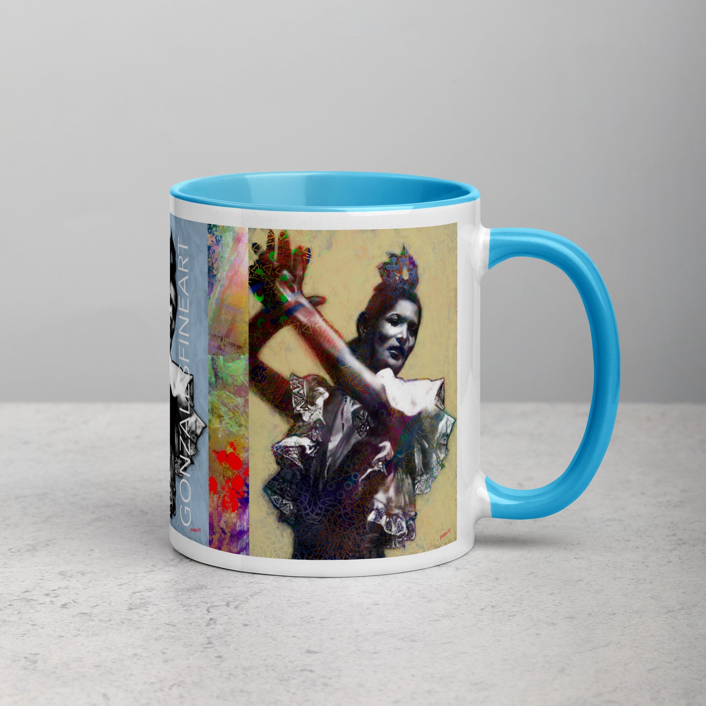 Carmen Amaya Mug with Color Inside