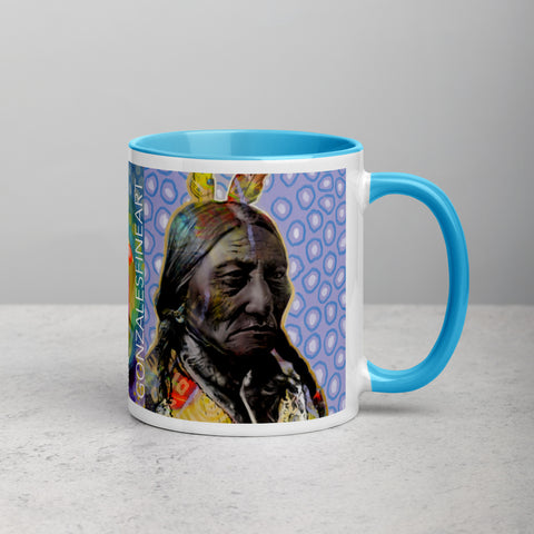 Sitting Bull Mug with Color Inside