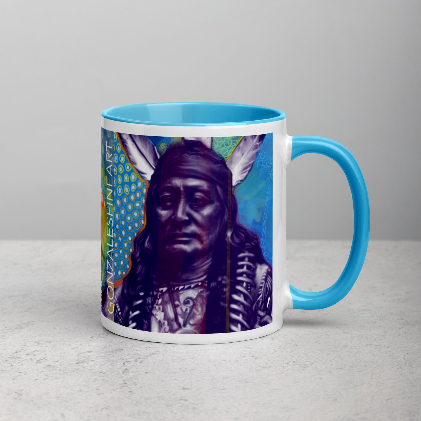 Rushing Eagle Mug with Color Inside