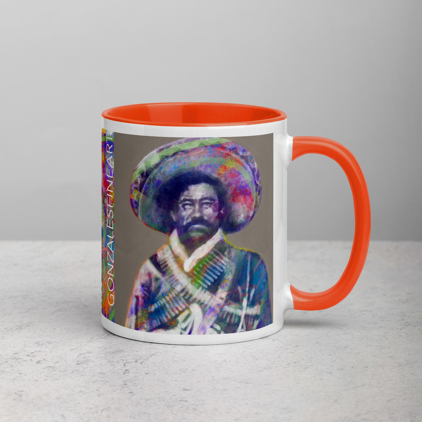 Pancho Villa Mug with Color Inside