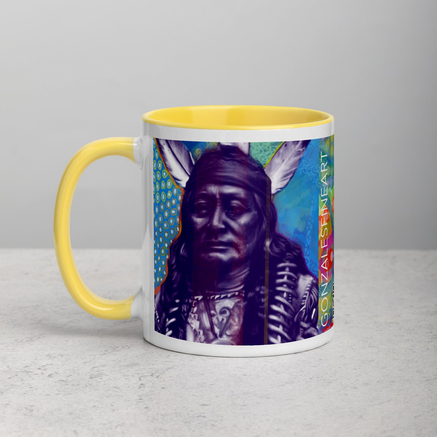 Rushing Eagle Mug with Color Inside