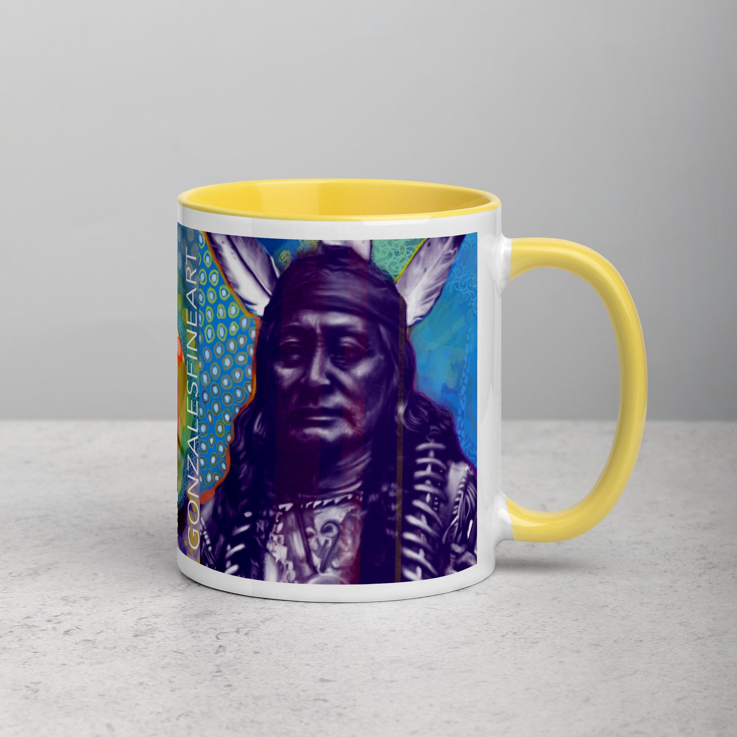 Rushing Eagle Mug with Color Inside