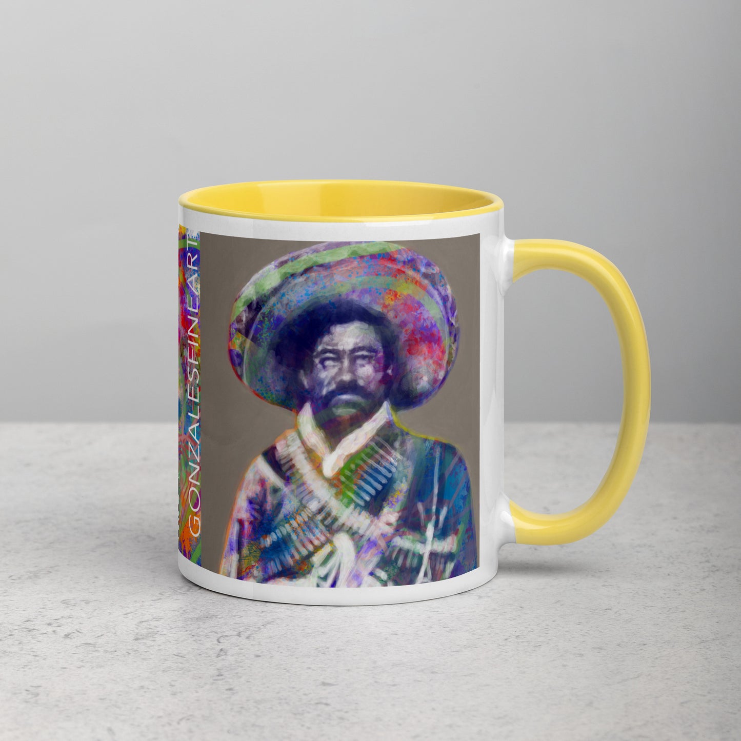 Pancho Villa Mug with Color Inside